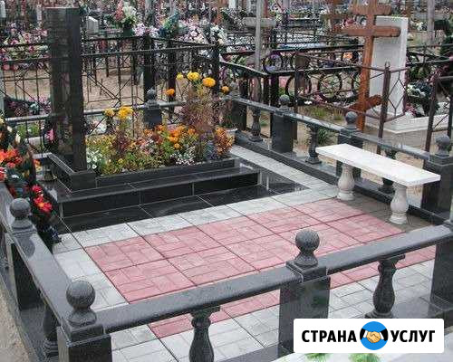 Укладка плитки на могилах Белгород - изображение 1