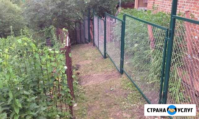 Забор из рабицы и профнастила, а так же кровля Орёл - изображение 1