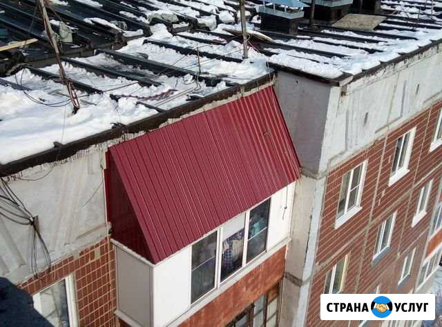 Ремонт балконных(подъездных) козырьков, гаражей. Р Барнаул - изображение 1