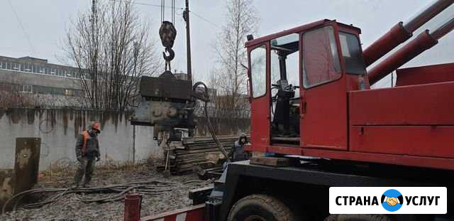 Аренда автокрана 40т, под шпунт, вибропогружатель Санкт-Петербург - изображение 1