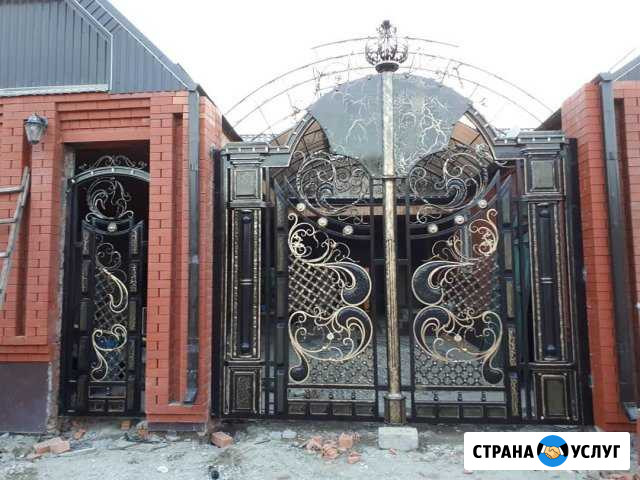 Кованые ворота Баксан - изображение 1