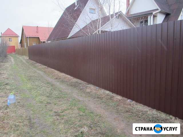 Установка забора Рыбинск - изображение 1