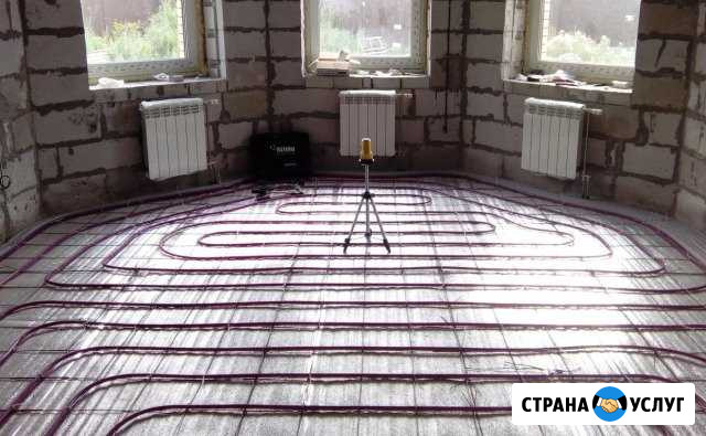 Установка отопления с теплым полом, теплотехник Ленина - изображение 1
