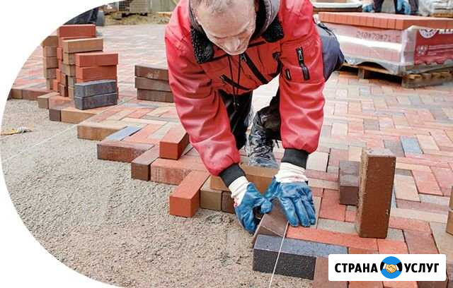 Укладка тротуарной плитки и брусчатки Куровское - изображение 1