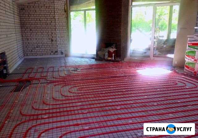 Водяной теплый пол, отопление, водоснабжение Краснодар - изображение 1