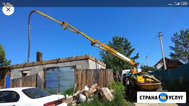 Услуги швинга(автобетононасоса),бетон с доставкой Иркутск - изображение 1