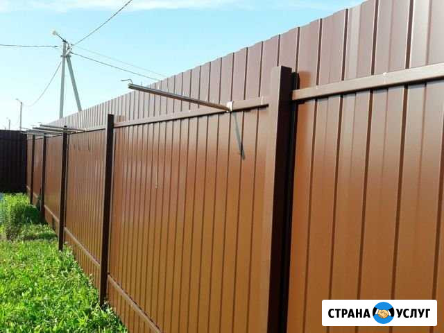 Установка забора Орёл - изображение 1