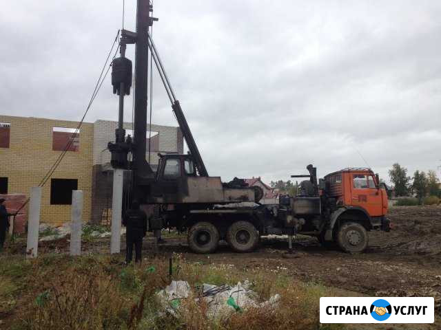 Свайные работы, забивка свай, бурение под сваи Нижний Тагил - изображение 1