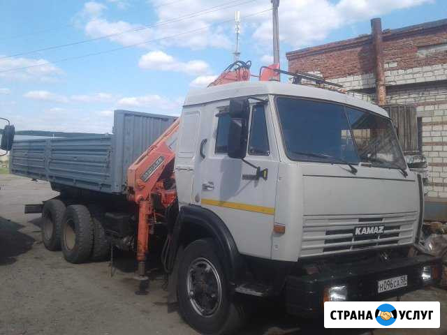 Услуги.Кран манипулятор 6 т.+прицеп 6.20м Каменка - изображение 1