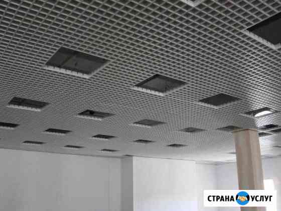 Монтаж подвесных потолков Армстронг, Грильято Санкт-Петербург