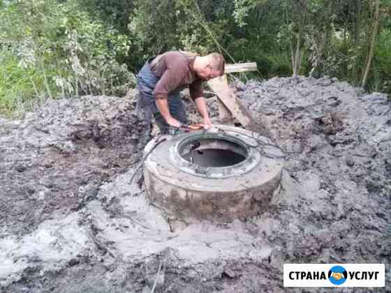 Копка,рытьё колодцев,септик из жб колец Красное Село