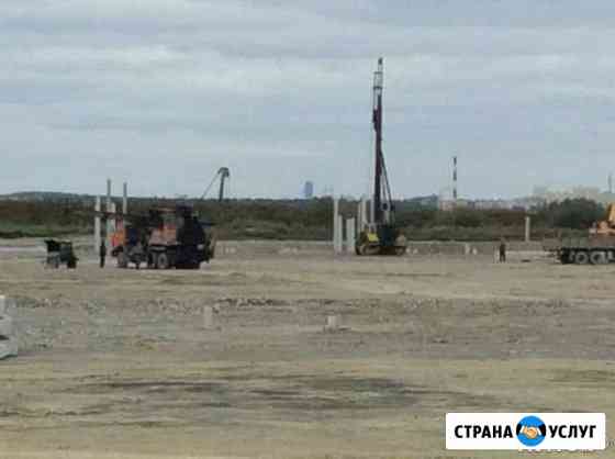Забивка свай, устройство фундамента на сваях Екатеринбург