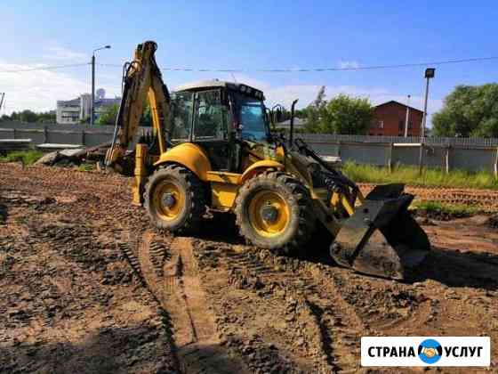 Услуги экскаватора-погрузчика Владимир