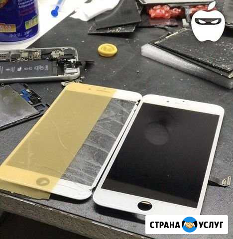 Переклейка разбитого стёкла на любой айфон Киров - изображение 1