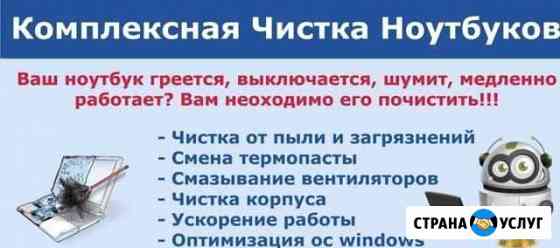 Чистка компьютеров ноутбуков Юрьев-Польский