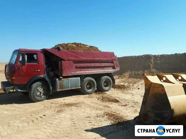 Доставка песка, щебня, глины, суглинок, барханник Астрахань - изображение 1