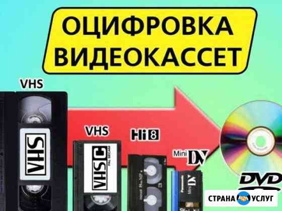 Перезапись (оцифровка) с видеокассет на DVD Белогорск