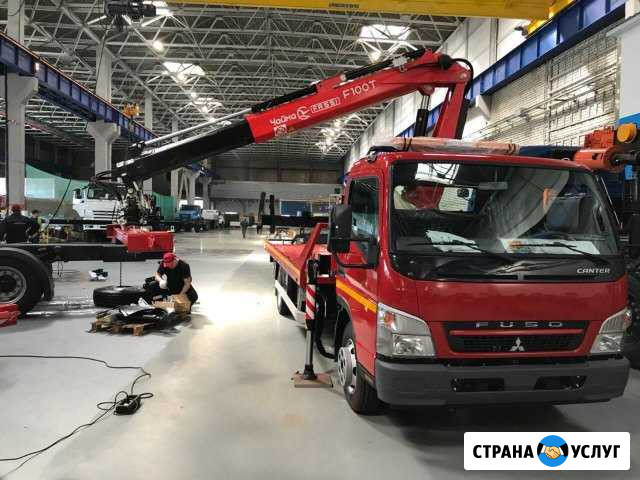 Японский эвакуатор Mitsubisi итальянский кму Fassi Ростов-на-Дону - изображение 1