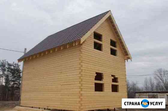 Срубы домов из бруса. Монтаж под крышу Нижний Новгород