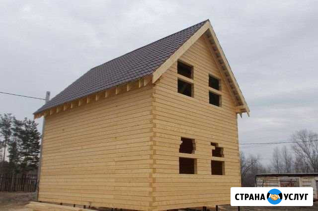 Срубы домов из бруса. Монтаж под крышу Нижний Новгород - изображение 1