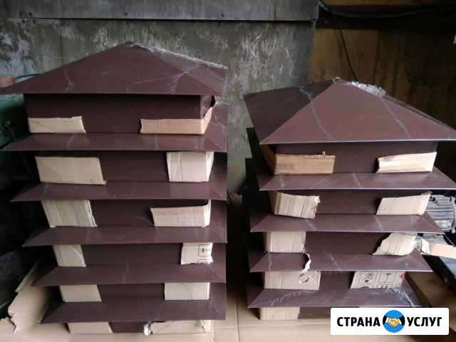 Изготовление колпаков на кирпичный столб забора Нижний Тагил - изображение 1