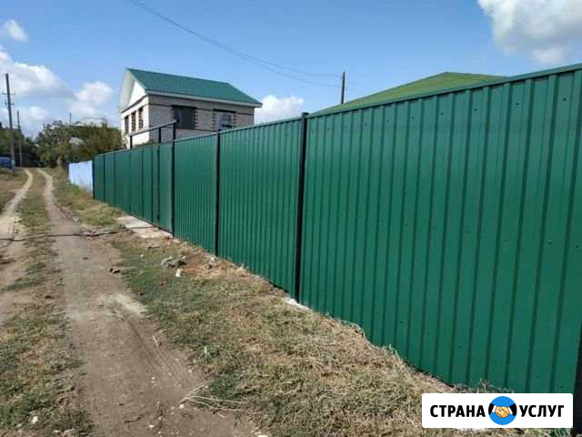 Забор из профнастила Волгоград - изображение 1