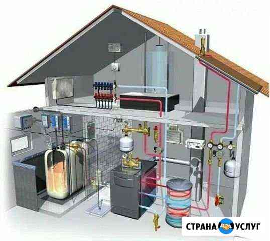 Монтаж отопления, Сантехник. Электрокотлы, газовые Красный Яр