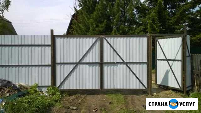 Ворота Распашные, Ворота Откатные, Заборы Канск - изображение 1