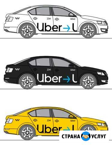 Брендирование, оклейка авто под Uber, Яндекс.Такси Кемерово - изображение 1