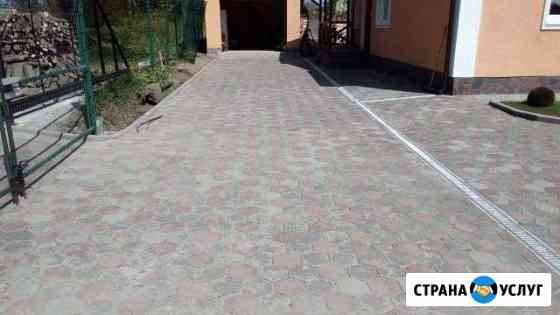 Тротуарная плитка, кабанчик, благоустройство Калининград