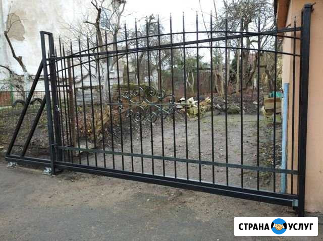 Откатные ворота с установкой заборы Калининград - изображение 1