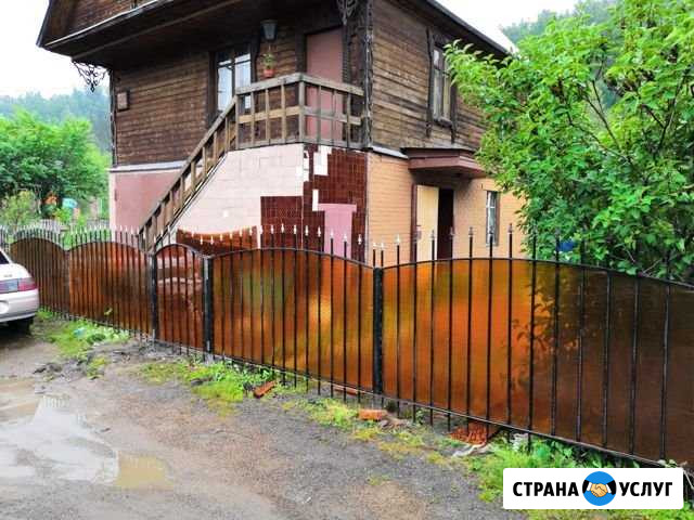Заборы. (Профлист, евро штакетник, сетка-рабица) Осинники - изображение 1