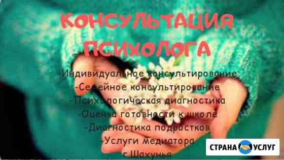 Консультация психолога Шахунья