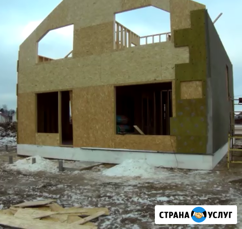 Монтаж каркасных домов и цилиндр-бревна, гипсокартон, кафель, отделка, сантехник, электрик, кровля Краснодар - изображение 1