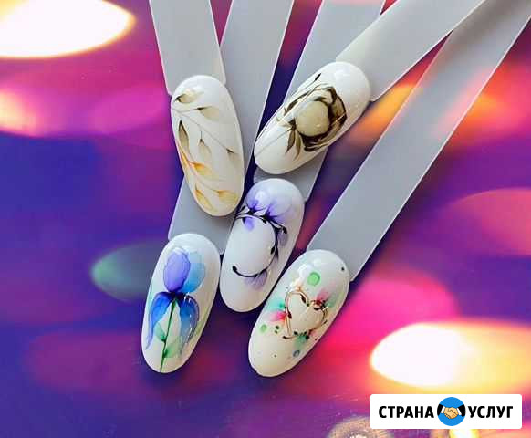 Курс росписи ногтей «Акварель» онлайн, очный живой Калининград - изображение 1