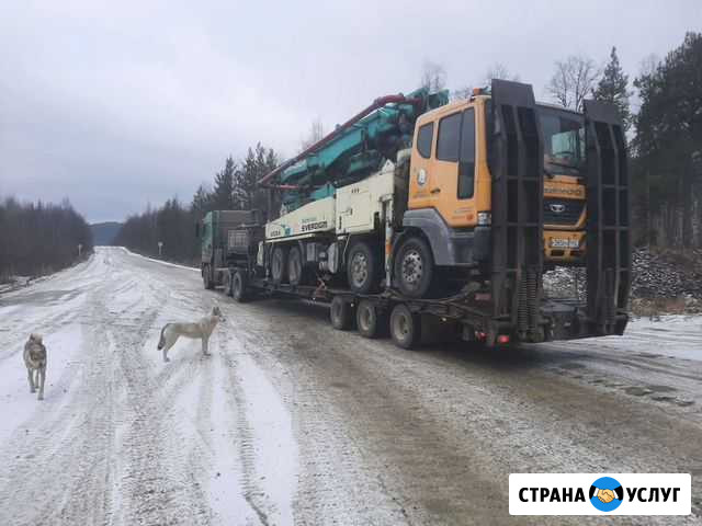 Услуги аренда низкорамного трала полуприцепа грузо Красноярск - изображение 1