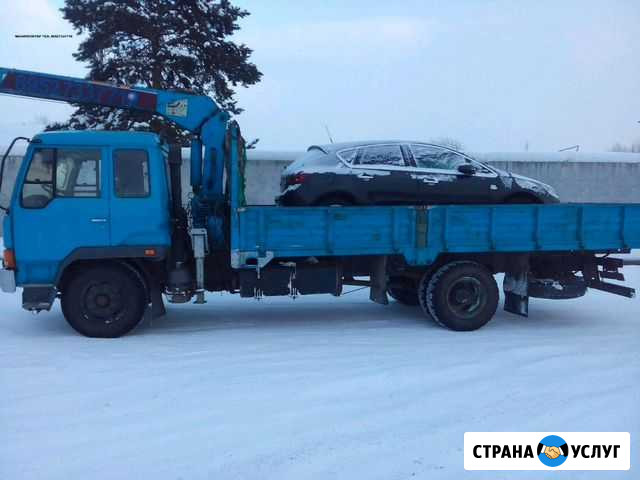 Манипулятор 7т, автокран 14т, эвакуатор, автовышка Лесной - изображение 1