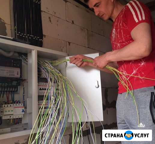 Монтаж электрощитов,проводки,освещения.Штробление Санкт-Петербург - изображение 1