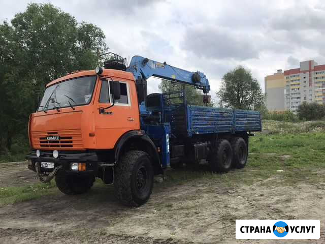 Услуги манипулятора 7т вездеход с вышкой Брянск - изображение 1