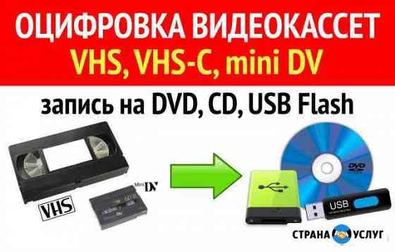 Оцифровка VHS и mini-DV видеокассет Элиста