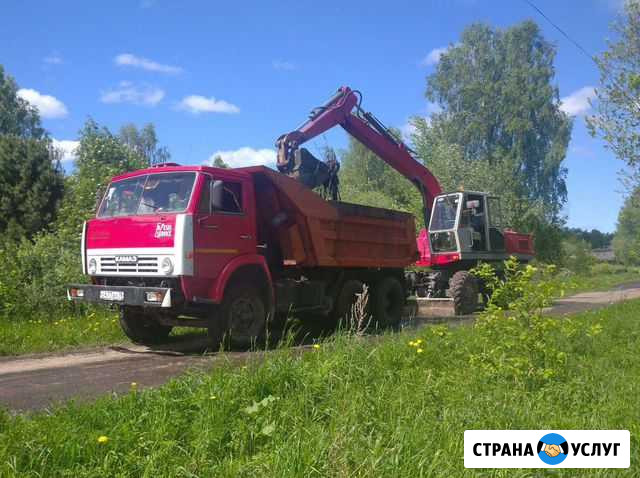 Услуги колёсного экскаватора Рыбинск - изображение 1