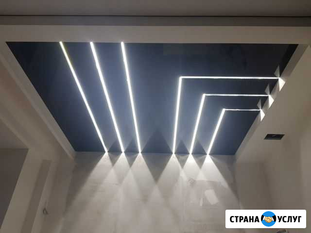 Световые линии на натяжном потолке Иркутск - изображение 1