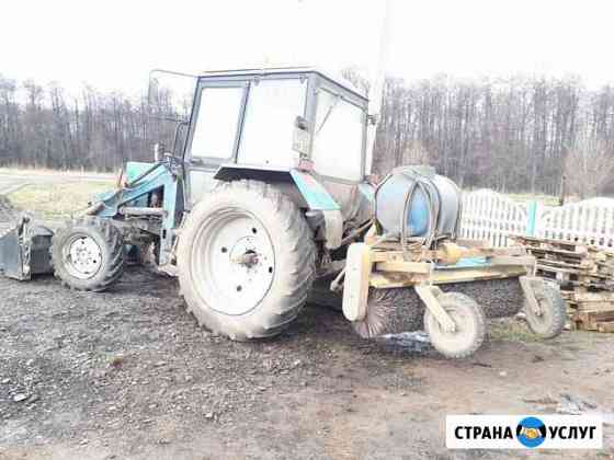 Аренда трактор мтз со снеговым отвалом, щеткой Уфа