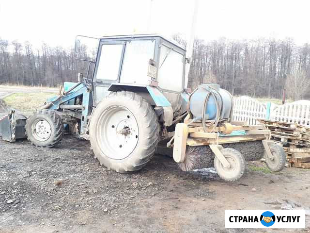 Аренда трактор мтз со снеговым отвалом, щеткой Уфа - изображение 1