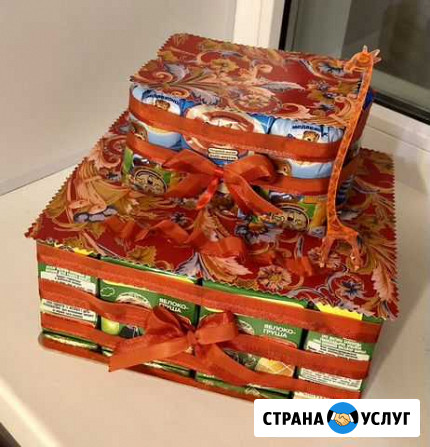 Букет/торт из конфет, киндер-сюрпризов, соков Санкт-Петербург - изображение 1