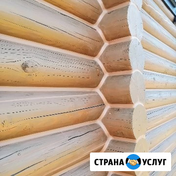 Герметизация шлифовка покраска сруба Москва - изображение 4