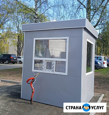 Будка пост охраны размер 2х2 м, новый, цена эконом Москва - изображение 1