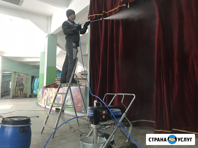 Противопожарная обработка тканей, штор и театральных штор Краснодар - изображение 1