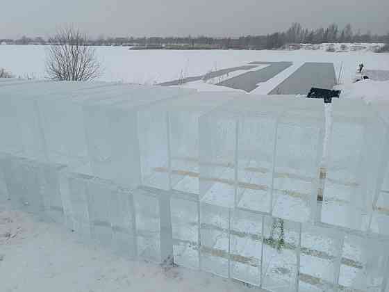 Лед, блоки льда для скульптур, лед строительный Москва
