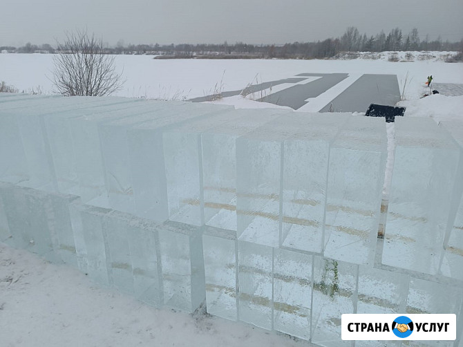 Лед, блоки льда для скульптур, лед строительный Москва - изображение 2